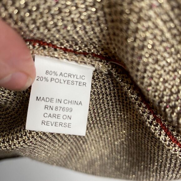 Cotton & Rye Sweater Scenic Desert Southwestern Howling Coyote Bell Sleeve Med - Picture 9 of 15